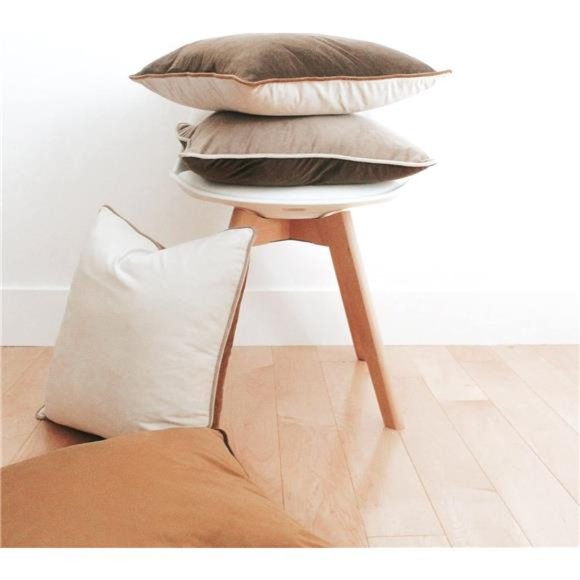 Decorative Throw Pillow Covers Cushion Cases, Set of 4 Soft Velvet Modern - Picture 5 of 7